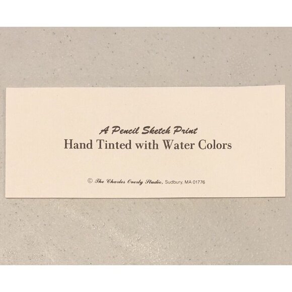 11.5"x14" Hand Colored Pencil Sketch PRINT TCU Horned Frog by CHARLES OVERLY EUC - Picture 3 of 8